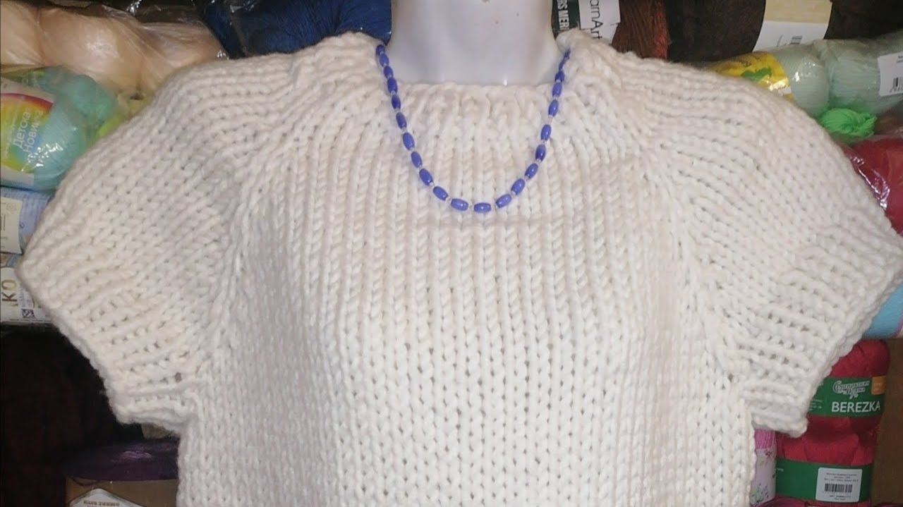 АРХИВ. Безрукавка/ футболка спицами за 5 часов! смотреть онлайн