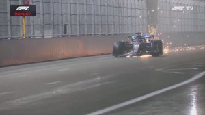 Формула 1. Авария Албона на Гран-при Лас Вегаса (квалификация)