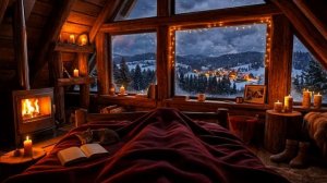 Звуки Зимнего Ветра и Камина. Приятный звук на фон для сна.