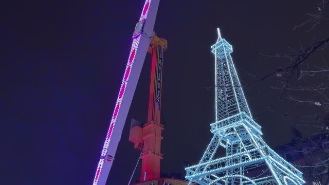 🇫🇷 Рождественская пешая экскурсия по Парижу 2025, Елисейские поля и Тюильри, прогулка по Рождеств смотреть онлайн