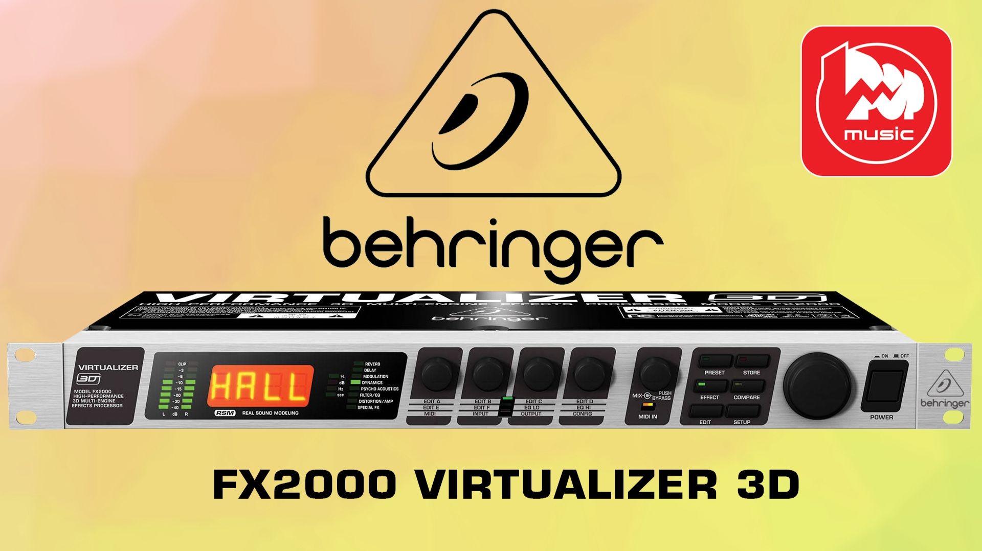 BEHRINGER VIRTUALIZER FX2000 - рэковый процессор эффектов смотреть онлайн