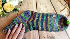 Как я вяжу пятку «Подкова» 🧶