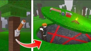 Секретная база у костра в игре «99 ночей в лесу» Анимация Роблокс