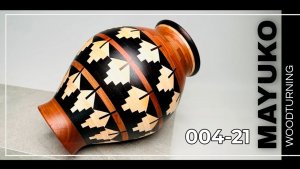 Ваза на токарном станке Токарка по дереву Сегментное точение №004_21