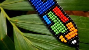 Браслет  из бисера на ткацком станке