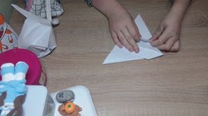 Как сделать надувного оригами зайчика