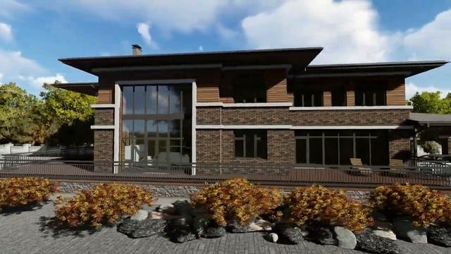 Frank Lloyd Wright Style House