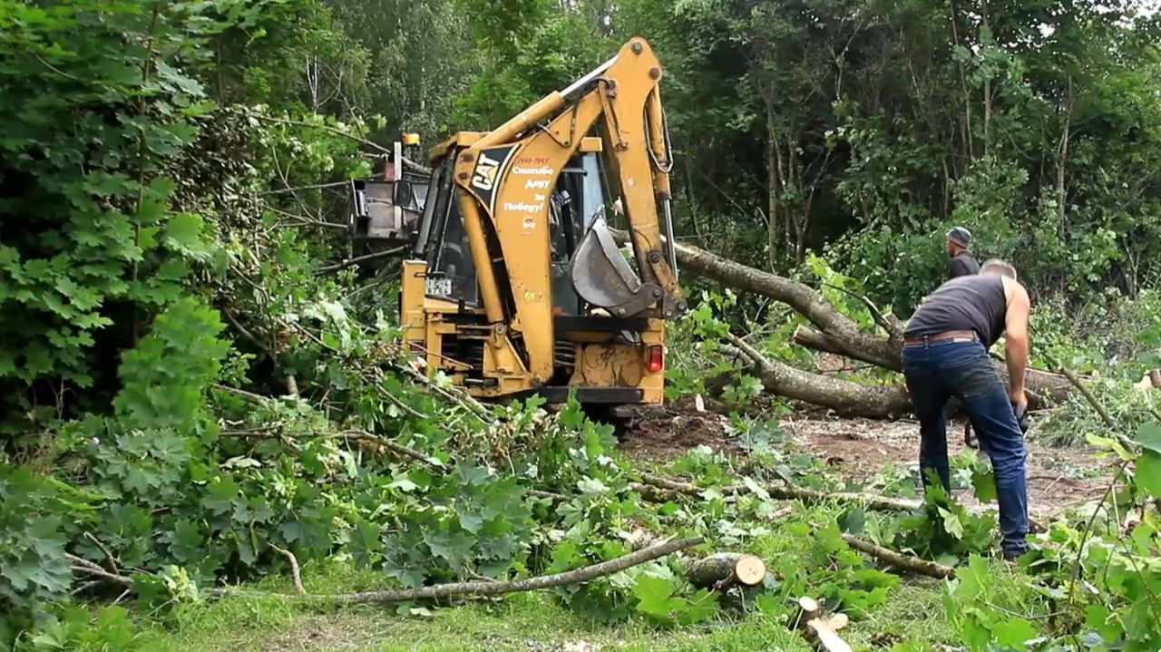 Уехали в деревню. 52 сотки - Расчищаем заросли и раширяем двор. смотреть онлайн