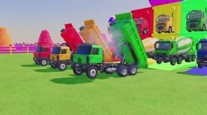 Детские мультяшки: грузовики на ферме и в городе. МУЛЬТИКИ ДЛЯ МАЛЫШЕЙ.