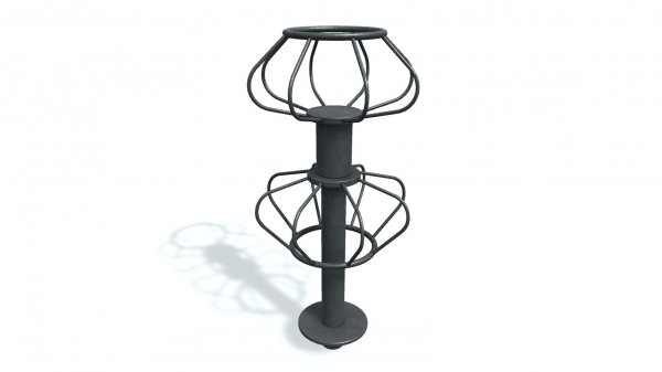 3D модель.  Радиоантенна А.  3D model Radio Antenna  A.