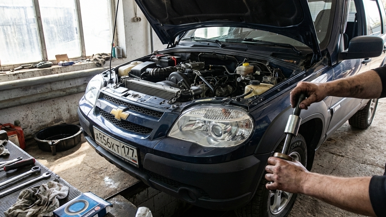 замена переднего сальника коленвала нива шевроле смотреть онлайн