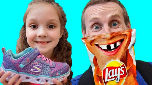 Лиза с папой и их забавная история с чипсами / Видео для детей малышей / Большой сборник