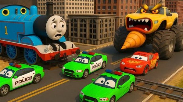 Машинки летают и прыгают! Развивающие мультики Машины помощники. Мультфильмы про машинки