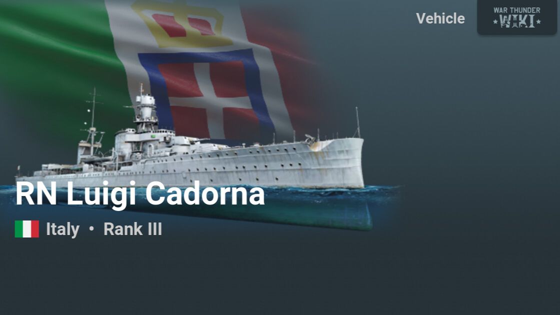 Luigi Cadorna / Обзор флота War Thander
