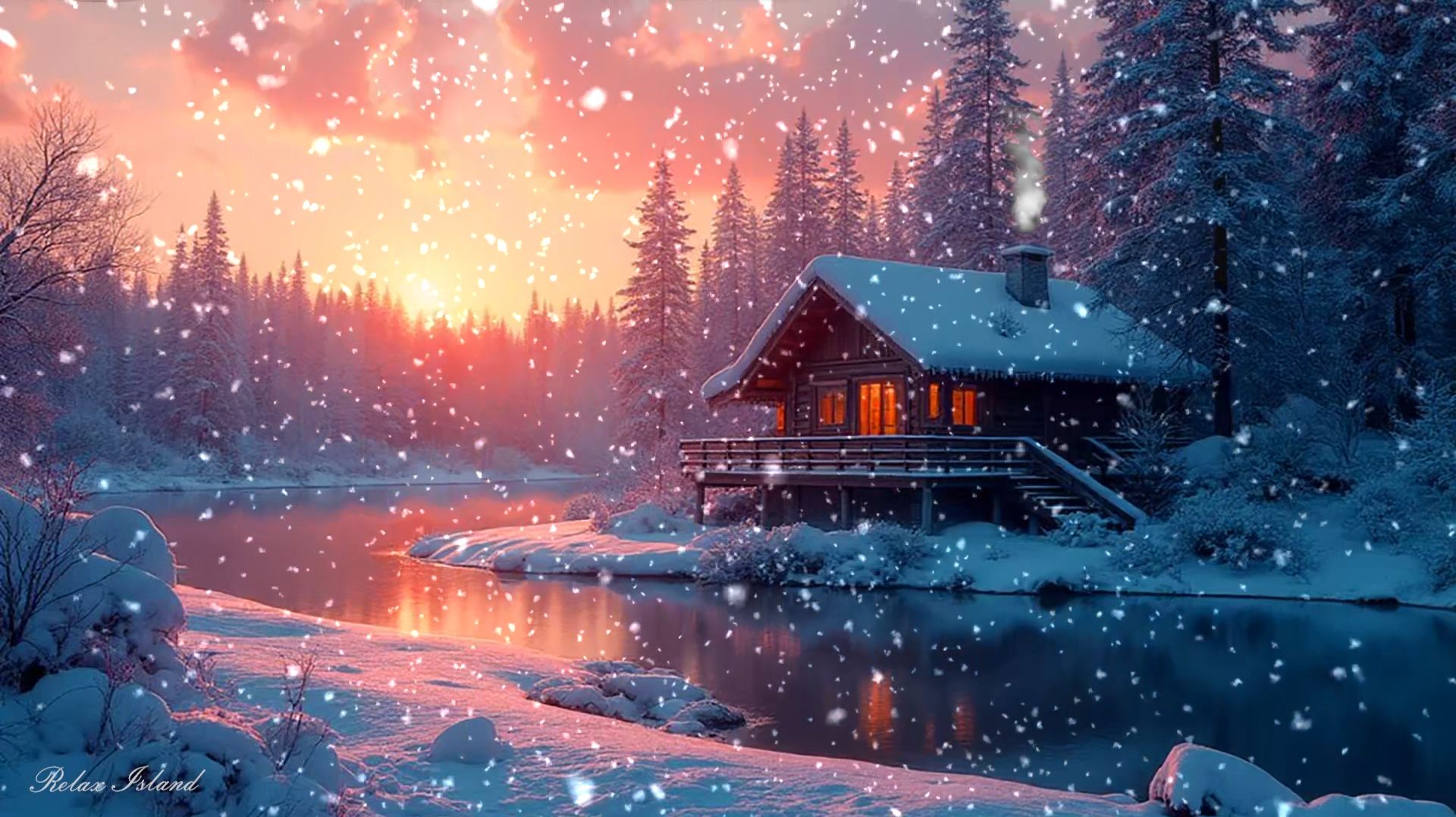 ❄️ ЗИМНЯЯ УСПОКАИВАЮЩАЯ МУЗЫКА ДЛЯ СНА 🎵 ОЧЕНЬ КРАСИВАЯ РАССЛАБЛЯЮЩАЯ МУЗЫКА ДЛЯ ДУШИ В ЛЕСУ смотреть онлайн