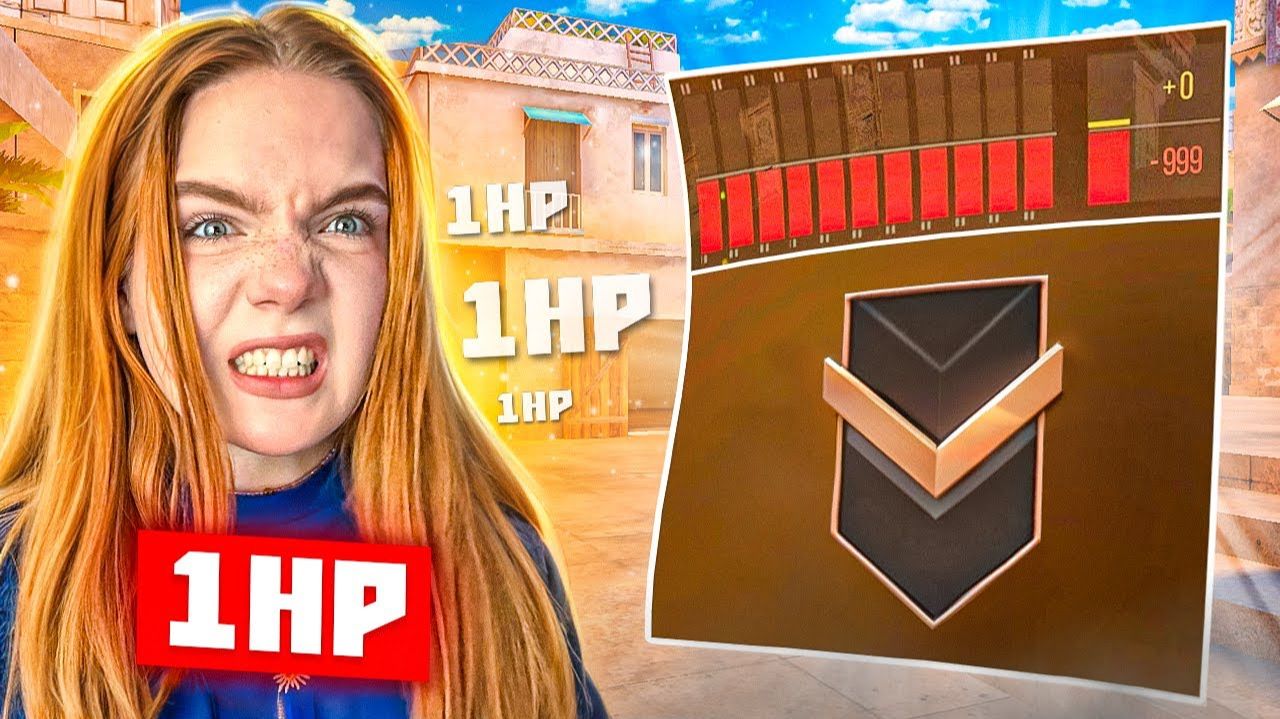 СЫГРАЛА С 1 ХП ПРОТИВ БРОНЗ ИИИ...😱 (STANDOFF 2) смотреть онлайн