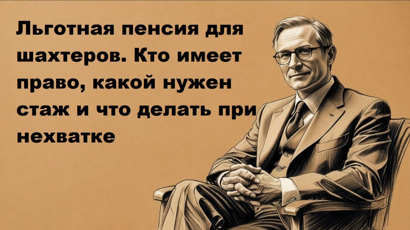 Льготная пенсия для шахтеров: кто имеет право, какой нужен стаж и что делать при нехватке смотреть онлайн
