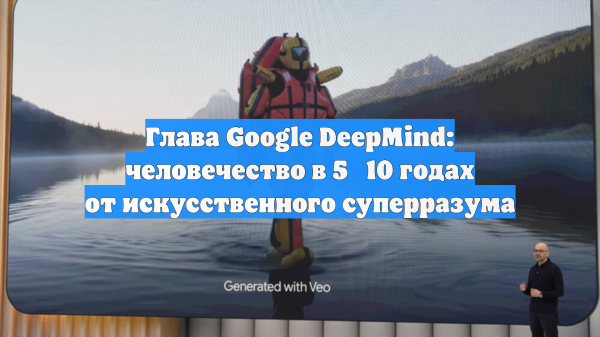 Глава Google DeepMind: человечество в 5‑10 годах от искусственного суперразума