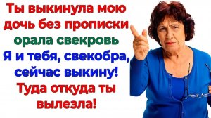 Свекровь потребовала прописать дочку! Я прописала ей психиатра! | Аудио Истории | Семейные Драмы