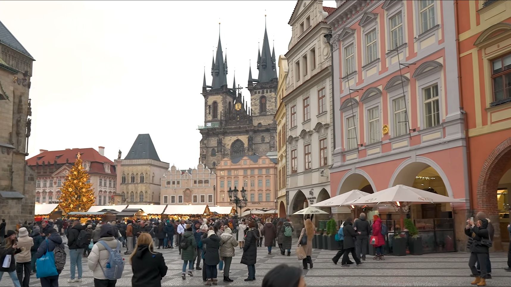 🇨🇿 Рождественские ярмарки в Праге: Пешая экскурсия по центру города смотреть онлайн