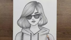 Рисуем красивую девушку в очках. Как нарисовать девушку карандашом поэтапно