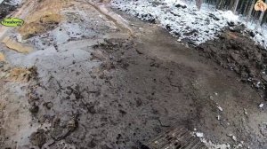 Строительство, дренажные работы в лесу , продолжение