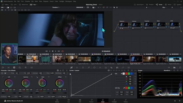 Как свести цвета двух разных кадров в DaVinci Resolve смотреть онлайн