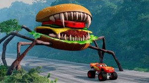 Эпический побег из Зомби Молния Маккуин Пожиратель, Пожиратель бургеров _BeamNG.Drive