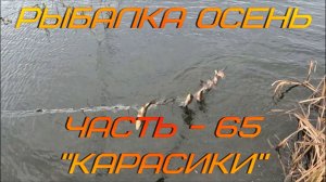 Рыбалка Осень. Часть - 65. "Карасики".