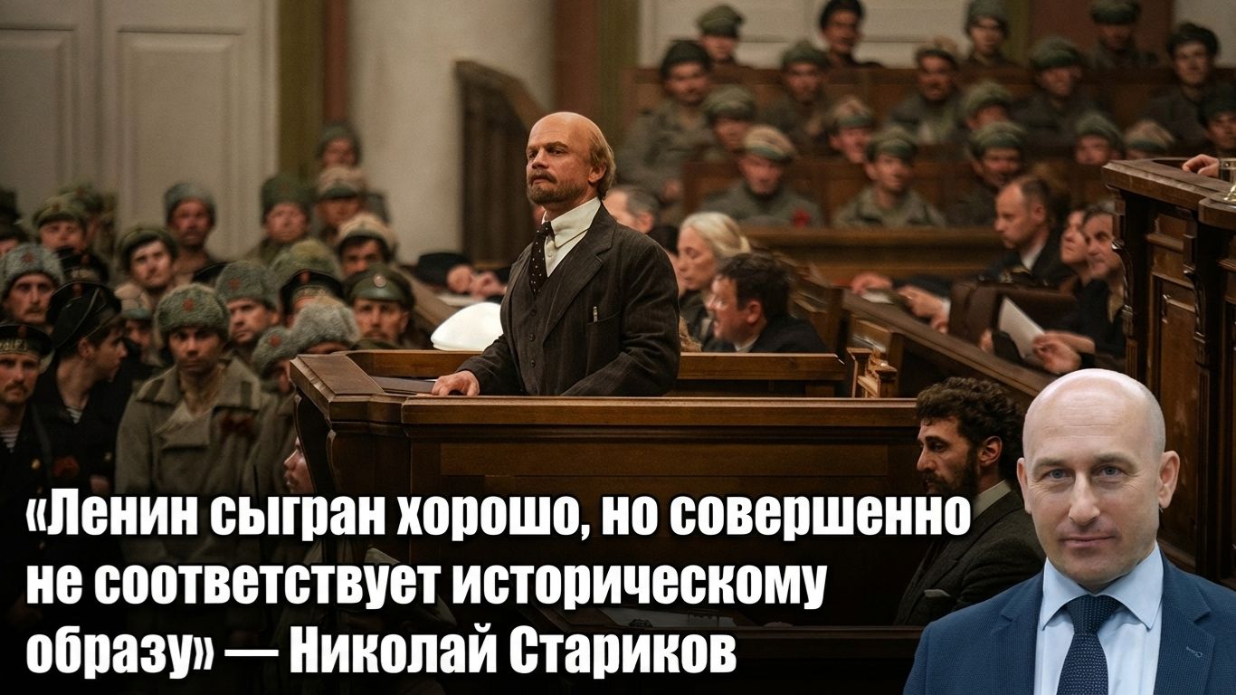 «Ленин сыгран хорошо, но совершенно не соответствует историческому образу» – Стариков смотреть онлайн