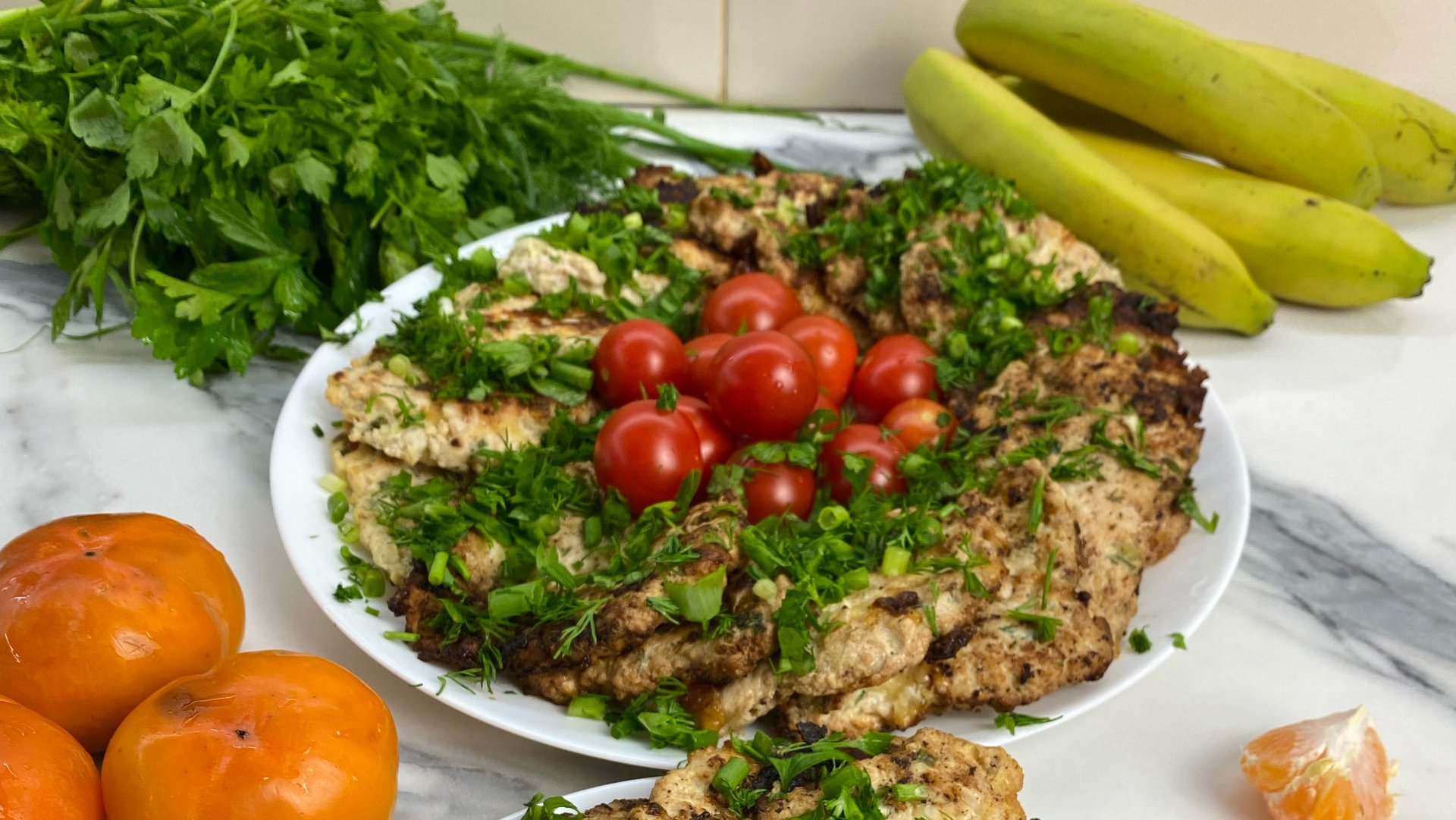 Куриные оладьи с кабачком без муки. смотреть онлайн