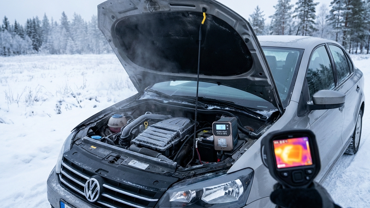 Зимой в Поло холодно? Двигатель не прогревается на холостых – делаю один трюк смотреть онлайн