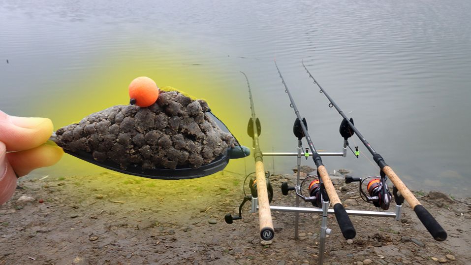 Рыбалка зимой на карпа, клёв на чесночную насадку и кормушкой флэт фидер смотреть онлайн