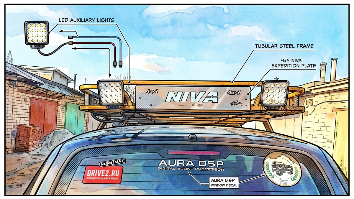 Задний рабочий свет на Шевроле ниву смотреть онлайн