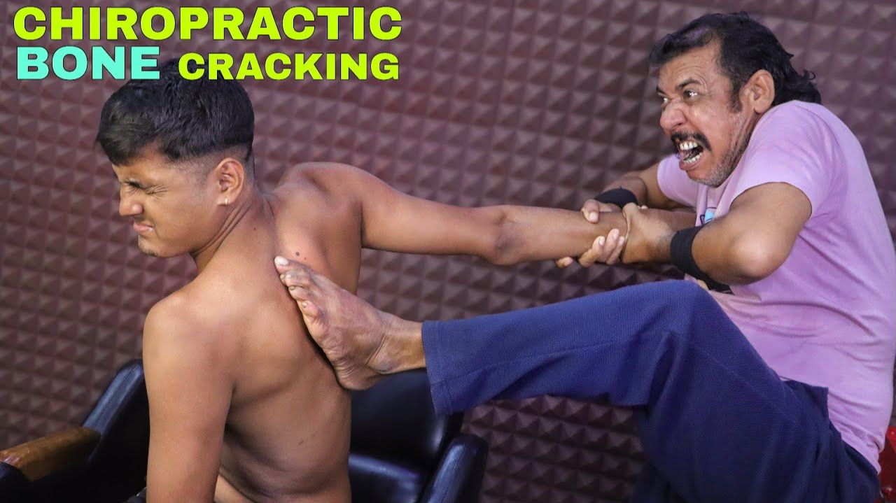 Massive Bone Cracking By Asim Barber ｜ ASMR Head Massage ｜ Chiropractic Neck Cracking Hair Cracking смотреть онлайн