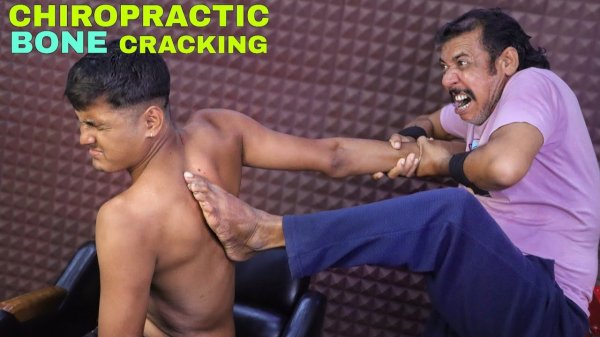 Massive Bone Cracking By Asim Barber ｜ ASMR Head Massage ｜ Chiropractic Neck Cracking Hair Cracking