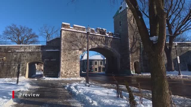 🇨🇦 Солнечный ЗИМНИЙ день в Старом Квебеке ❄️ (декабрь 2025) Пешеходная экскурсия в формате 4K смотреть онлайн
