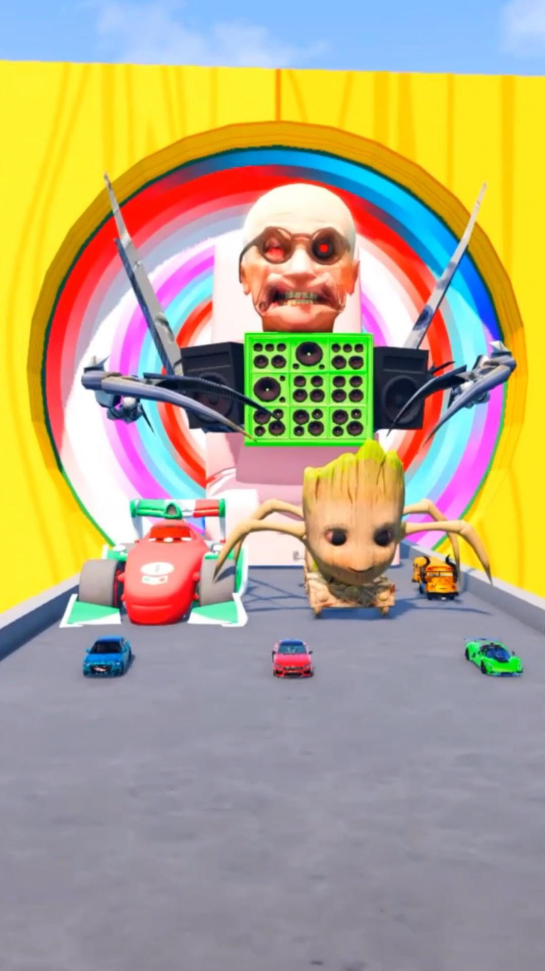 Большой Skibidi Туалет Против Поезда | Beaming drive смотреть онлайн