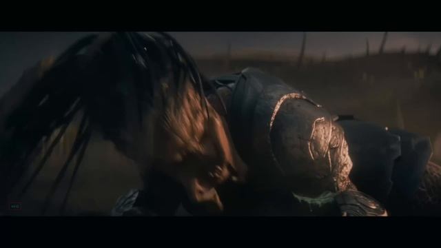 Бой Дека из яутжа со своим отцом. Хищник: Планета смерти (2025). смотреть онлайн