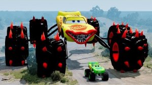 Эпический побег из Зомби Молния Маккуин Пожиратель, Хьюго Машин Пожиратель_BeamNG.Drive