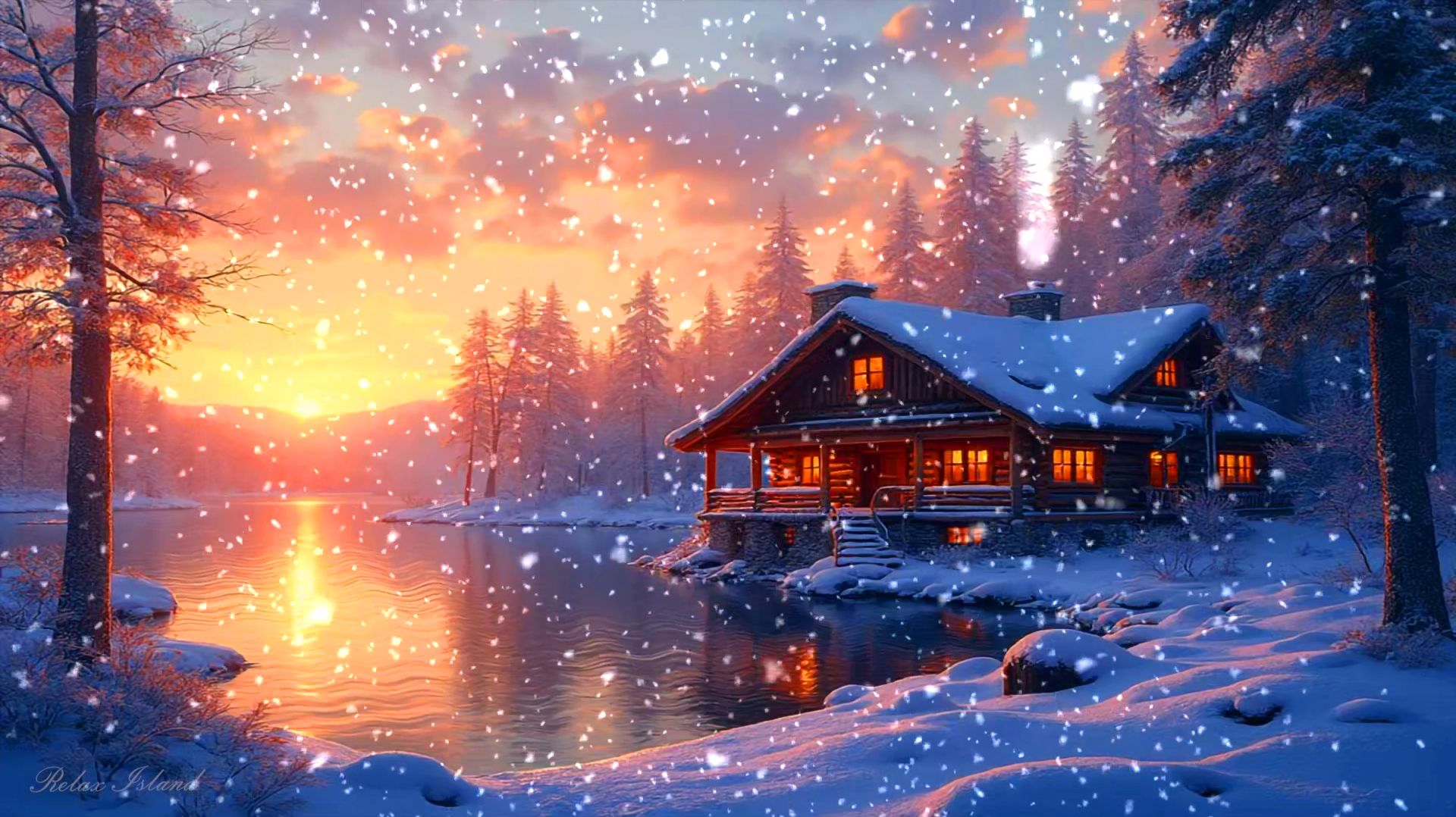 ❄️ ЗИМНЯЯ УСПОКАИВАЮЩАЯ МУЗЫКА ДЛЯ СНА 🎵 МЕДИТАТИВНАЯ РАССЛАБЛЯЮЩАЯ МУЗЫКА ДЛЯ ДУШИ НА ОЗЕРЕ смотреть онлайн