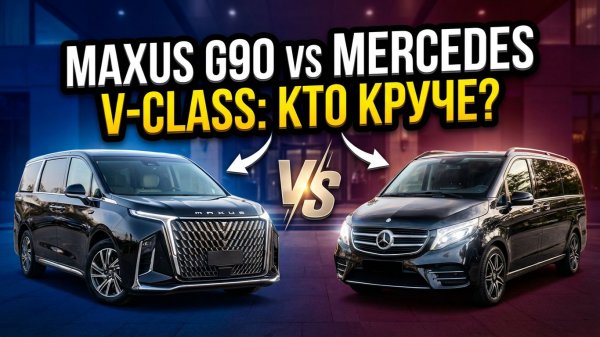 MAXUS G90 КИТАЙСКИЙ ALPHARD - КОНКУРЕНТ V-CLASS