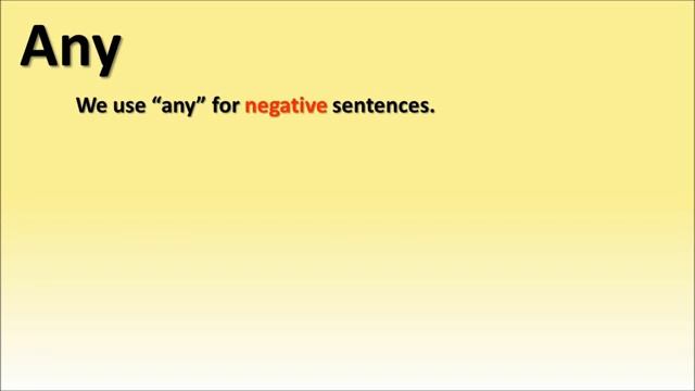 Some Any  (Beginners)