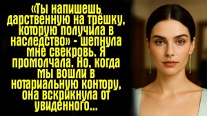 «Ты напишешь дарственную на трёшку, которую получила в наследство» | Реальная История