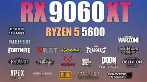 RX 9060 XT 16GB Ryzen 5 5600 Test in 18 Games - RX 9060 XT Gaming [get.gt]