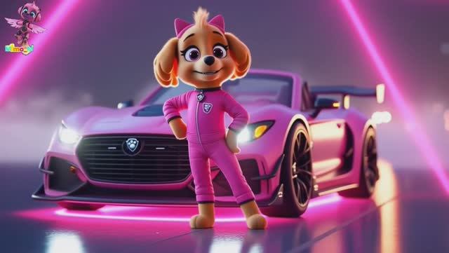 Щенячий патруль, Скай, Маршал, Эверест, Гончик, Крепыш и Зума стали мастерами дрифта , Для детей смотреть онлайн
