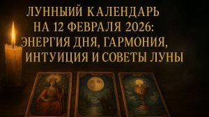 «Лунный календарь на 12 февраля 2026: энергия дня, гармония, интуиция и советы Луны 🌕✨»