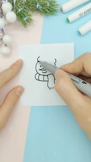 Новогодние идеи рисования