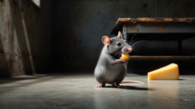 Крысёнок нашёл сыр ,генерация с помощью нейросети смотреть онлайн