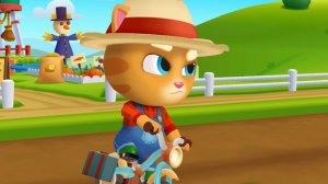 Мультфильмы для самых маленьких - Фермер Джинджер на дорожном велосипеде Talking Tom Gold Run